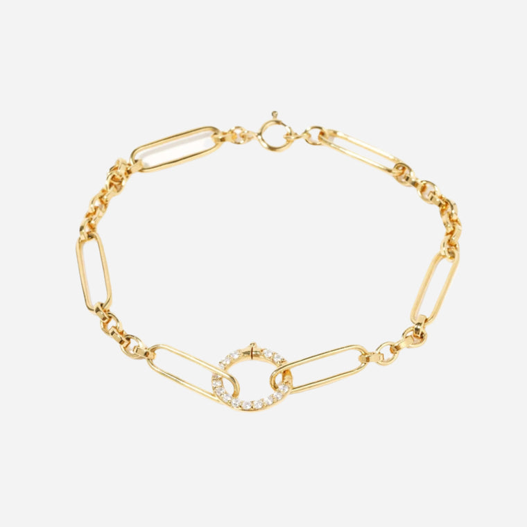 luxe chain connection bracelet