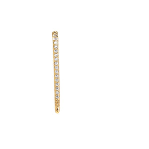 gold pavé suspender single ear cuff