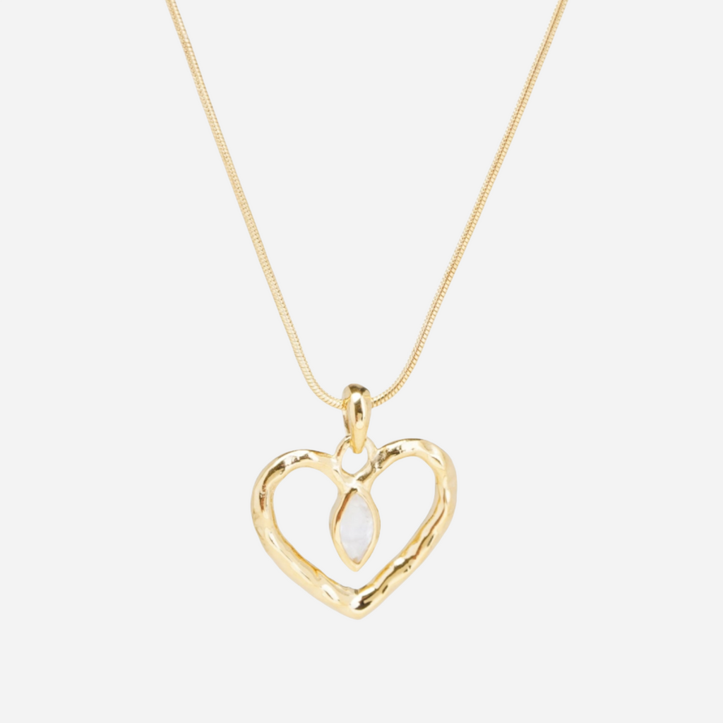 Aurora heart necklace