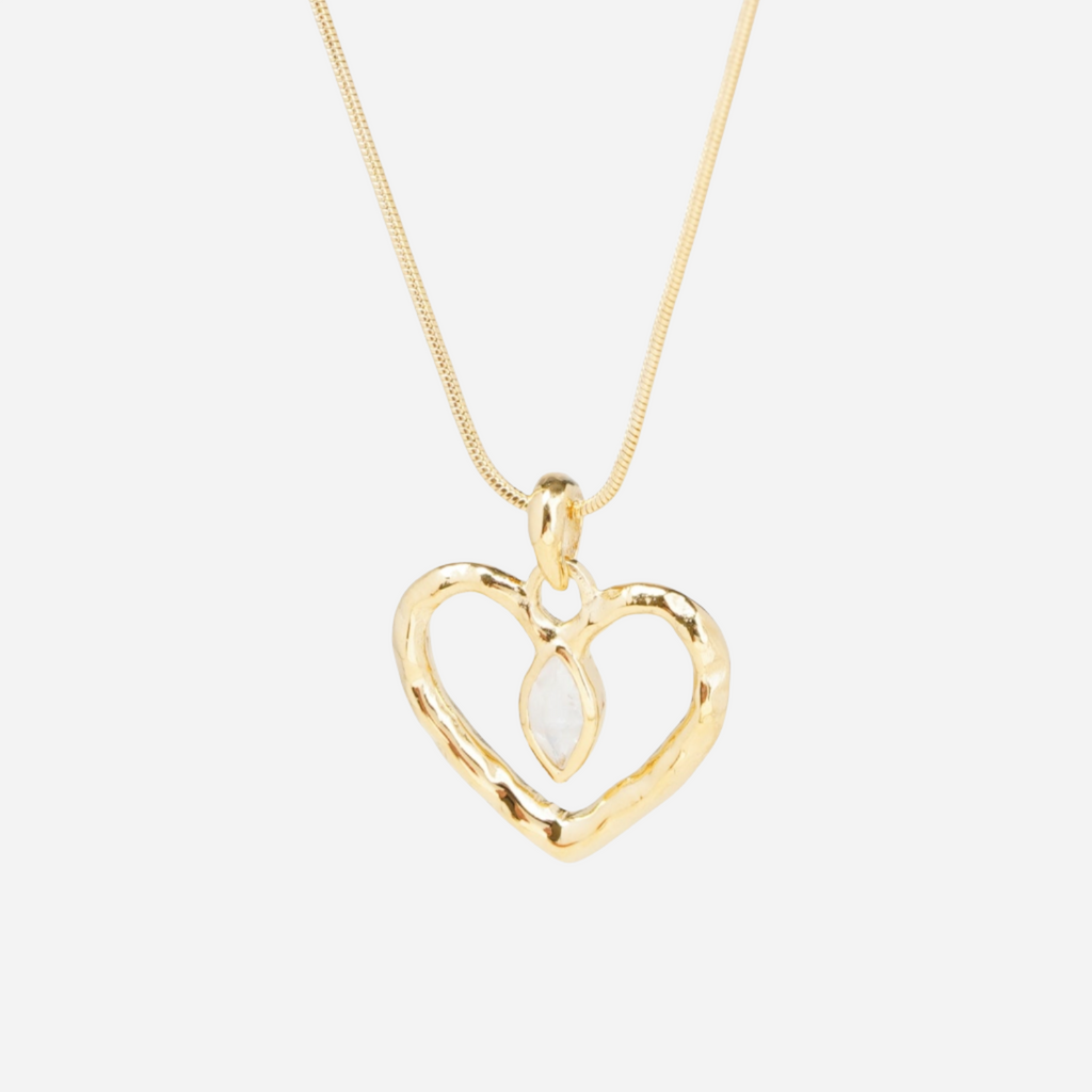 Aurora heart necklace