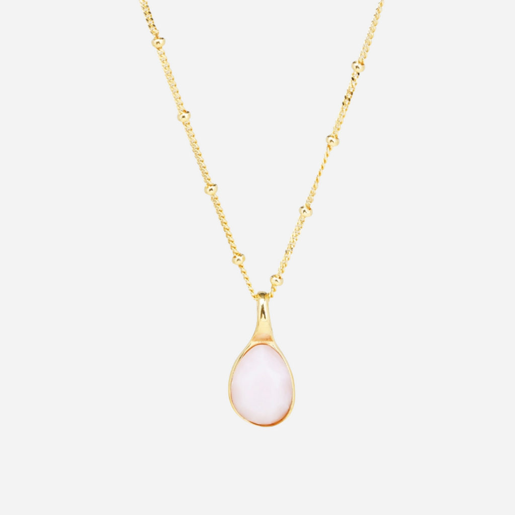 pink opal essence necklace