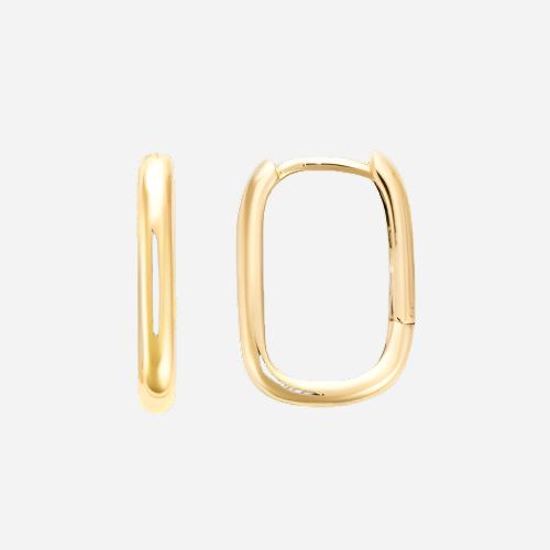 gold rectangular creole hoops