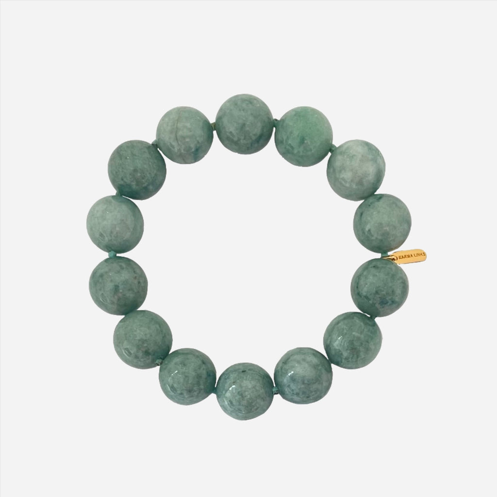 sage green jade bracelet