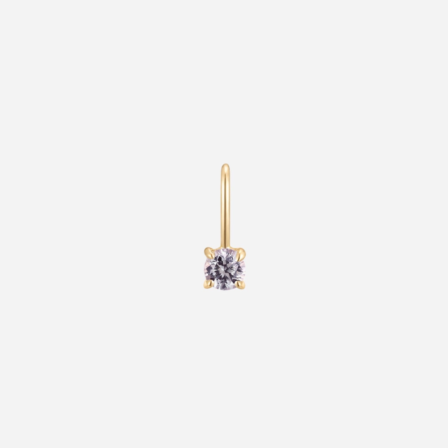 june birthstone alexandrite solid gold charm