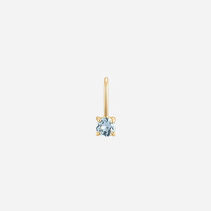 march birthstone aquamarine solid gold charm