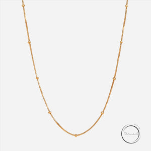 Gold vermeil sattelite chain necklace