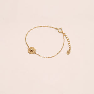 gold soleil chain bracelet