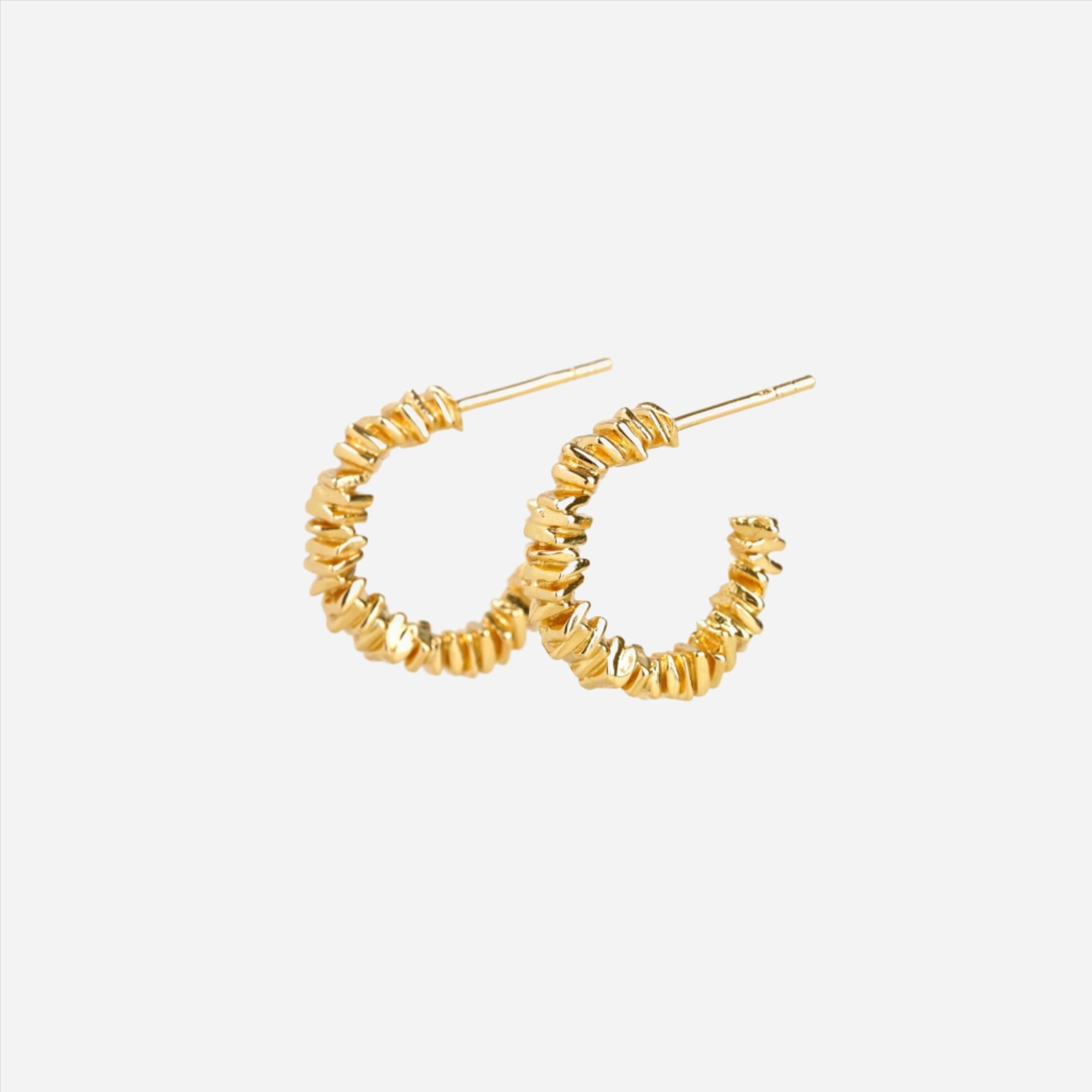 gold bold hoop earrings