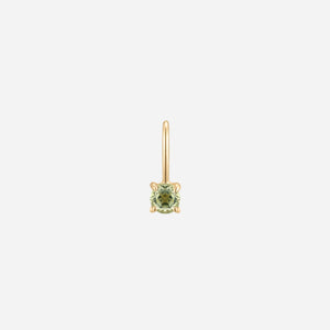 Peridot August birthstone solid gold charm