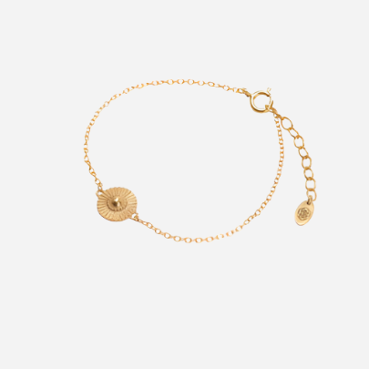 gold soleil chain bracelet